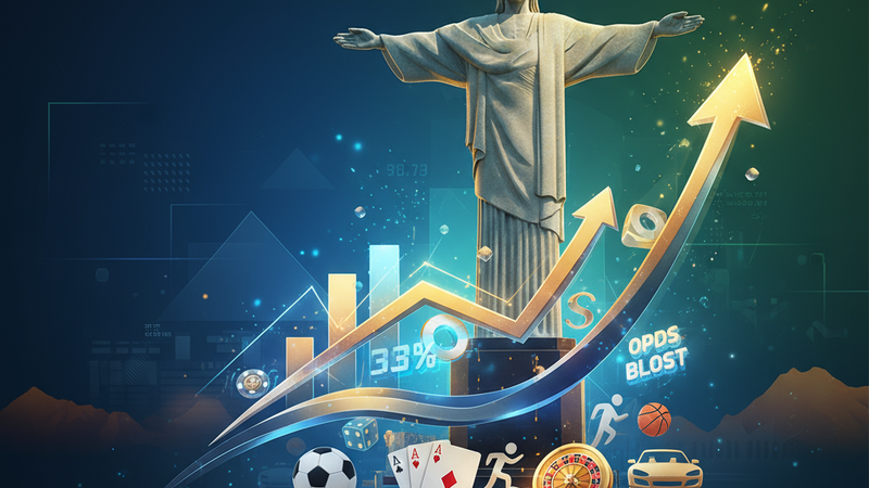 Gráfico estilizado mostrando o crescimento de ganhos ao usar odds boost com valor